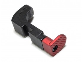Red Racing Style Mag Release Catch with adjustment plate